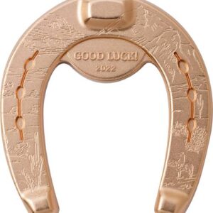2022 Palau Rose Gilded Horseshoe 1 oz. Silver Silk Finish Coin