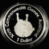 1989 Commonwealth Games Silver Proof Coin