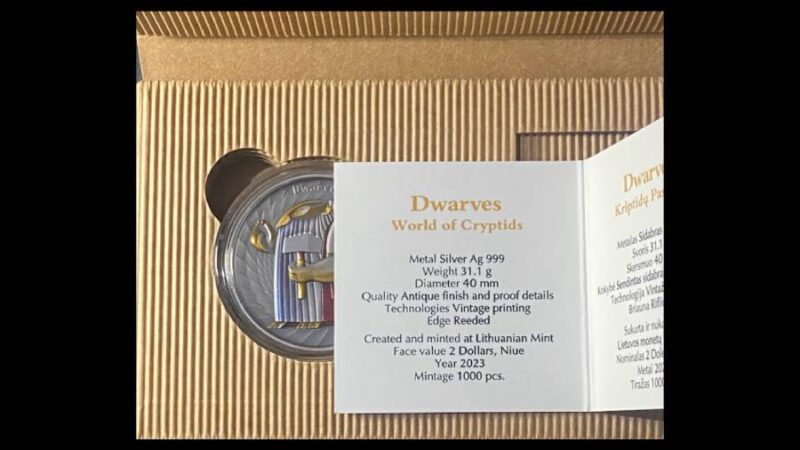 Worlds Of Cryptids Dwarves Ag999 1 Oz - Image 3