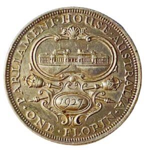 1927 Parliament House Australian florin