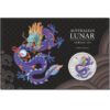 1 oz Silver Lunar Purple Dragon-ANDA Expo Special Card - Image 3