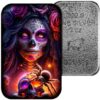 Dia de Los Muertos 2 oz 999.9 silver cast bar - Image 3
