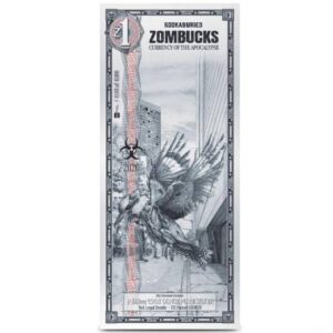 Zombucks World Kookaburied Silver Note
