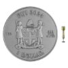 2024 1 oz Antique Colorized Fiji Silver Dart Coin - Image 4