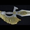 2.5 Oz SWORD OF SAINT GABRIEL Gold Gilded Silver Medal - Image 3