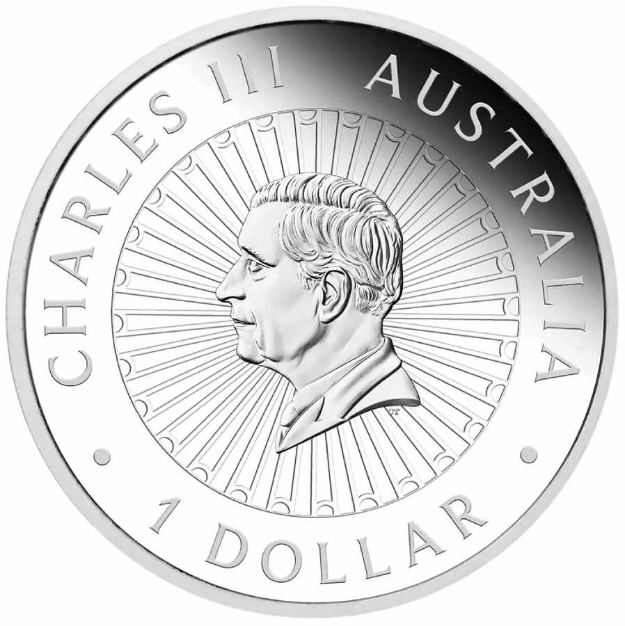 The Great Southern Land Proof Chrysoprase Silver Coin - Image 3
