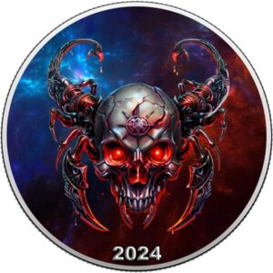 Zodiac Skulls Scorpio Edition 1 oz Silver Coin
