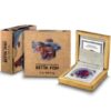 Betta Fish 2 Oz High Relief Silver Coin - Image 2