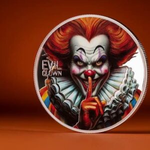 Evil Clown Urban Legends 1 oz Proof Silver Coin