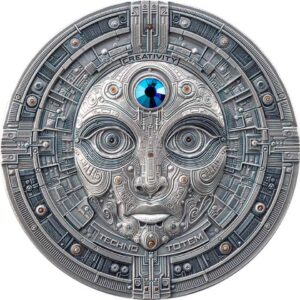 Crypto States Techno Totem - The Creator 2 Oz Silver