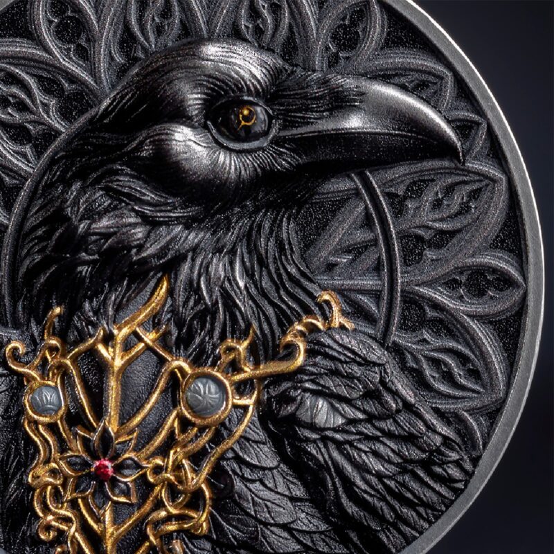 The Raven 1 Oz Silver High Relief Silver Coin - Image 5