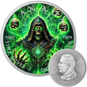 Necromancer 1 Oz Colorized Silver Coin