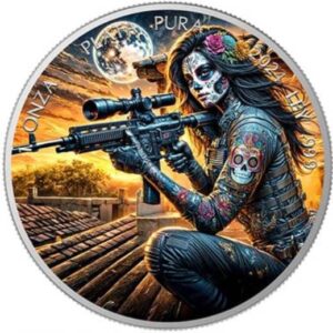 Dia De Los Muertos- Sniper 1 Oz Silver Coin