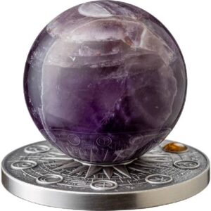 Saturn Solar System 2 Oz Antique Finish Silver Coin