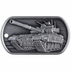 Military Tags Army 1 oz Silver Antiqued Bar