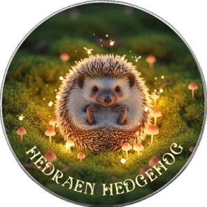 HEDRAEN HEDGEHOG Forest Totems 1 Oz Silver Coin