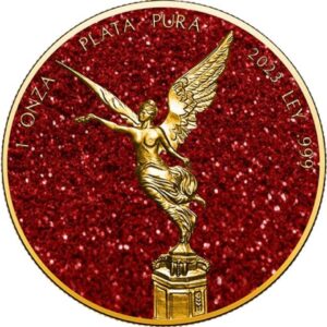 2023 Mexico Precious Gemstones Ruby Libertad 1 oz Silver Coin