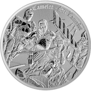Sir Lancelot 1 Oz Silver BU Coin