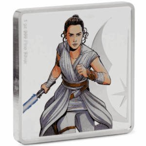 Star Wars™ Rey™ and BB-8™ 1 Oz Silver Medallion