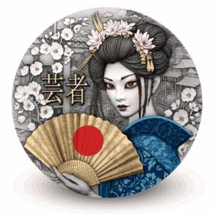 GEISHA 2 Oz Silver Coin