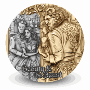 Beauty & the Beast 2 Oz Silver Coin