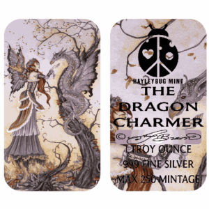 THE DRAGON CHARMER By Amy Brown 1 Oz Silver Bar