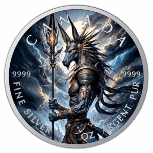 Anubis Colorized 1 Oz Silver Coin