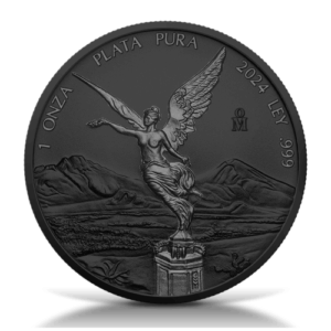 Black Platinum and Ruthenium Libertad 1 Oz Silver Coin