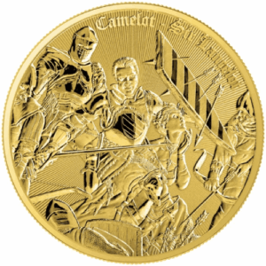 Sir Lancelot Gold Gilded 1 Oz Silver Special Edition Silver Coin