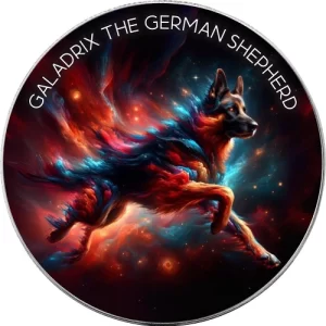 Nebula Dogs Gladrix The German Shaphard 1 Oz Silver Coin