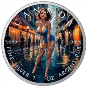 Naughty Walk 1 Oz Colorized Silver Coin