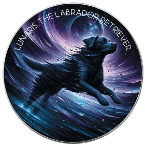 Nebula Dogs Lunaris the Labrador Retriever 1 Oz Silver Coin