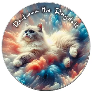 Nebula Cats Duskara the Devon Rex 1 Oz Silver Coin