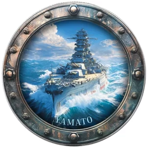 Famous Ships Yamato 1 Oz Colorized Silver Coin