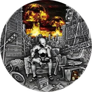 Awareness End Of Humanity 2 Oz UHR Silver Coin