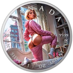 Pajamas Party 1 Oz Colorized Silver Coin 