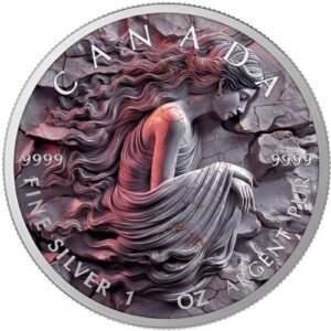 The Stone Zodiac Virgo 1 Oz Colorized Silver Coin