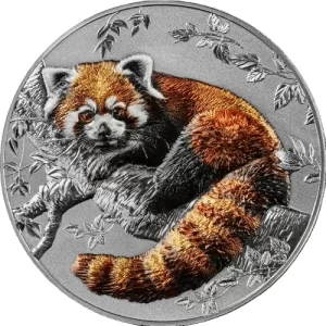 Red Panda 2 Oz High Relief Silver Coin