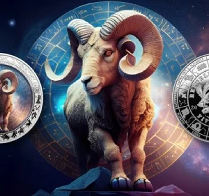 Space Zodiac series Aries 1 Oz Silver Coin