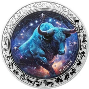 Space Zodiac series Taurus 1 Oz Silver Coin