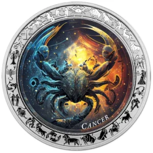 Space Zodiac series Cancer 1 Oz Silver Coin