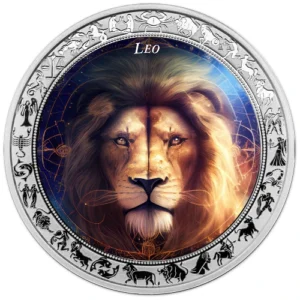 Space Zodiac series Leo 1 Oz Silver Coin