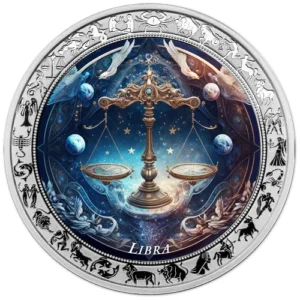 Space Zodiac series Libra 1 Oz Silver Coin