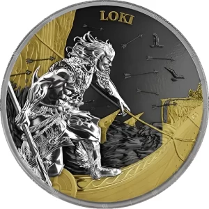 LOKI and HEIMDALL Ragnarök 2 X 1 Oz Gilded Coin Set