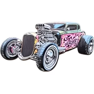 Mad Dragula Hot Rod Shaped 1 Oz Copper medal