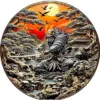Samurai 1 Kg Colorized High Relief Copper Medal