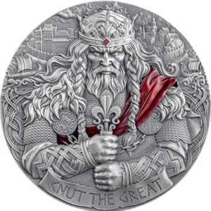 The Way to Valhalla King Cnut the Great 2 Oz Silver Coin
