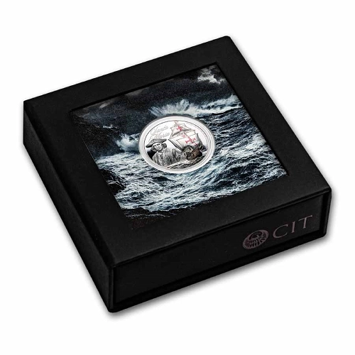 Legends of Seas Santa Maria 1 Oz Silver Proof Coin - Image 5