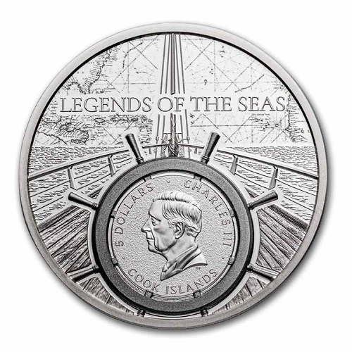 Legends of Seas Santa Maria 1 Oz Silver Proof Coin - Image 4