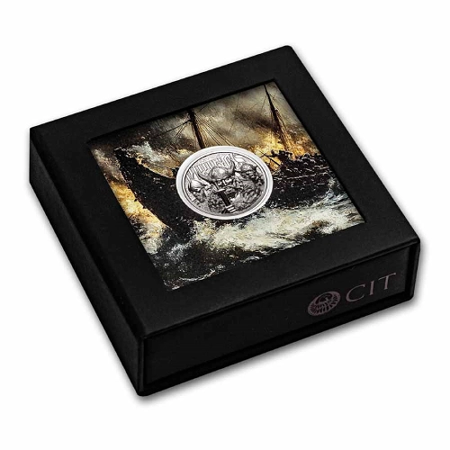 Legends Savage Vikings High Relief 1 Oz Silver Proof Coin - Image 5